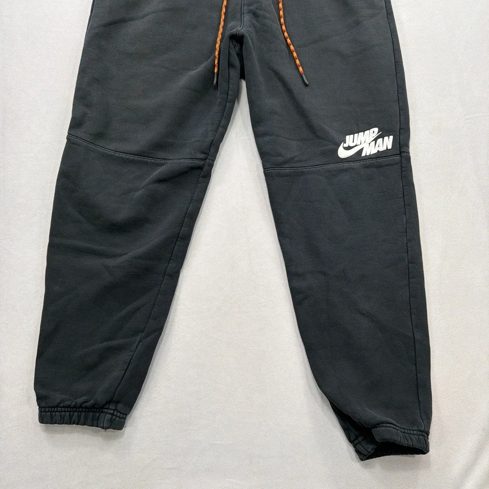 Jordan Sweatpants Jumpman Logo Fleece Joggers Black Mens Size Medium